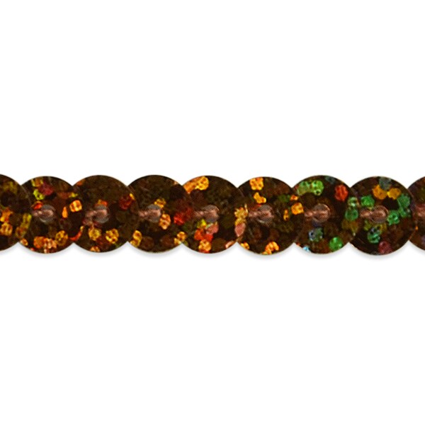 5 yards of 6mm Slung String Sequin Roll of 100 Yards | 5 yard cut