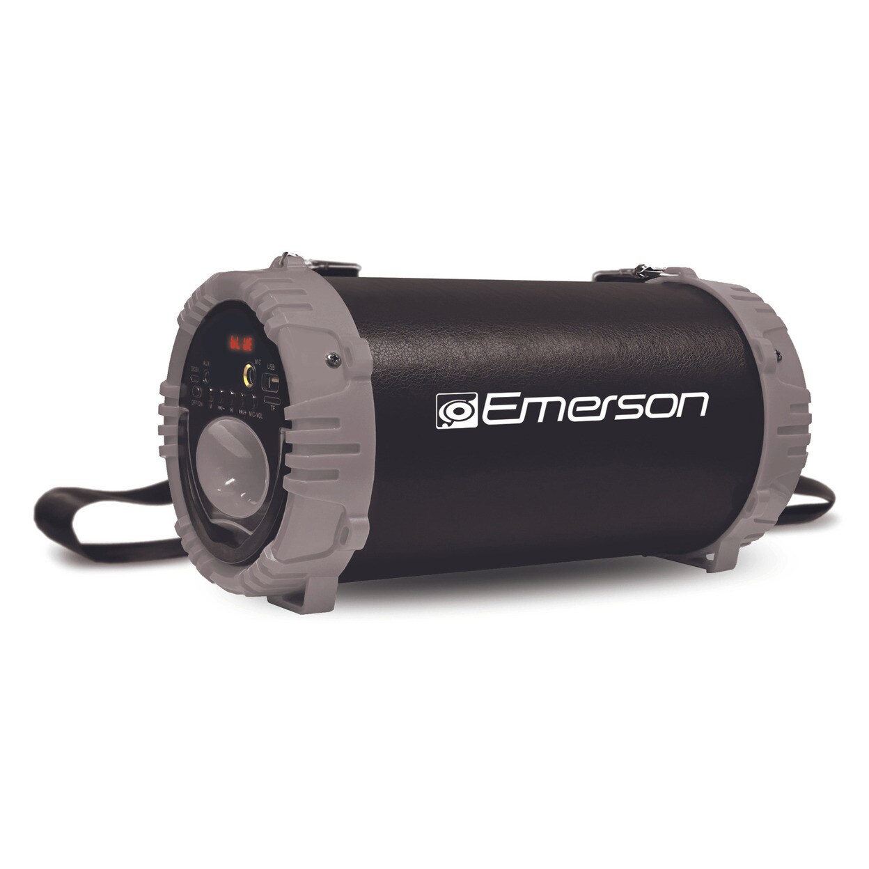 Emerson   Portable Bluetooth Speaker with LED Lighting and Carrying Strap