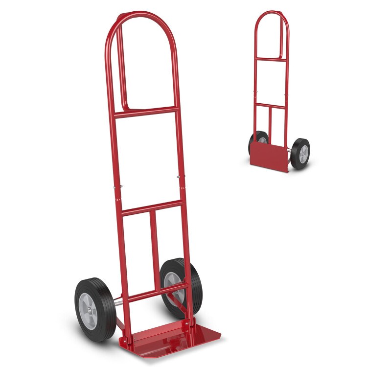 Multi-functional Foldable Metal Hand Truck with 10 Inch Wheels Suitable for All Terrains