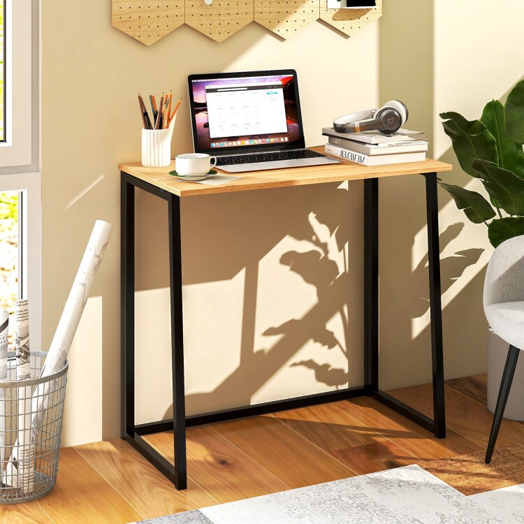 31 Inch Space-saving Folding Computer Desk for Home Office
