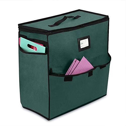 ProPik Unique Holiday Storage Organizer for Gift Bag and Wrapping Accessories (Green)