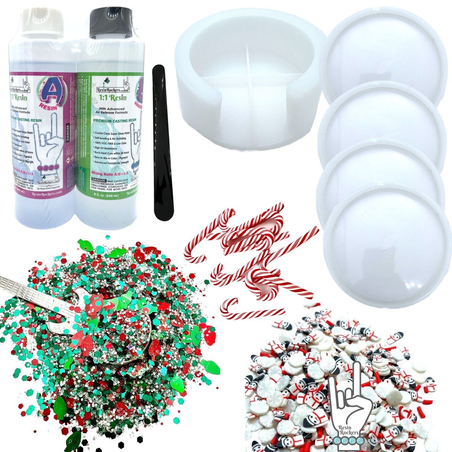 Holiday Coaster Mold Set for Epoxy Resin Art Michaels