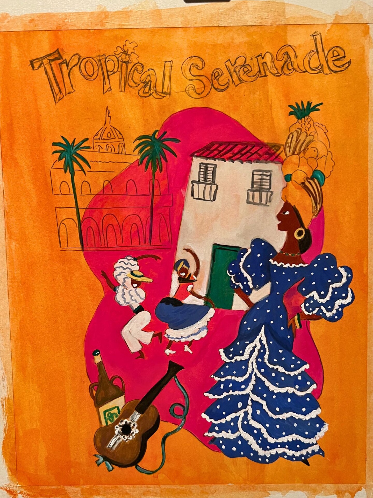Vintage Illustration Painting with Gouache image 6