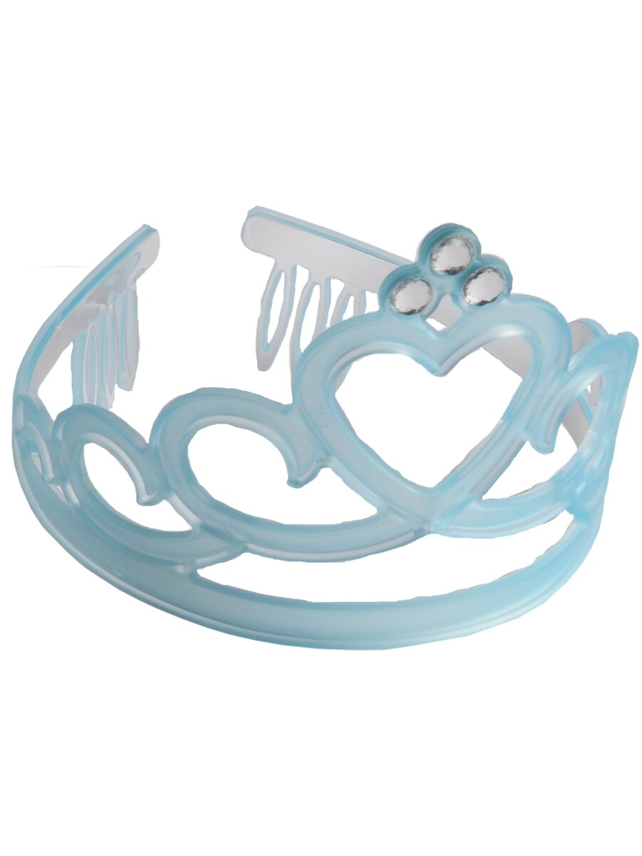 Frosted Frozen Blue Tiara Jewel Princess Queen Royalty Costume Accessory