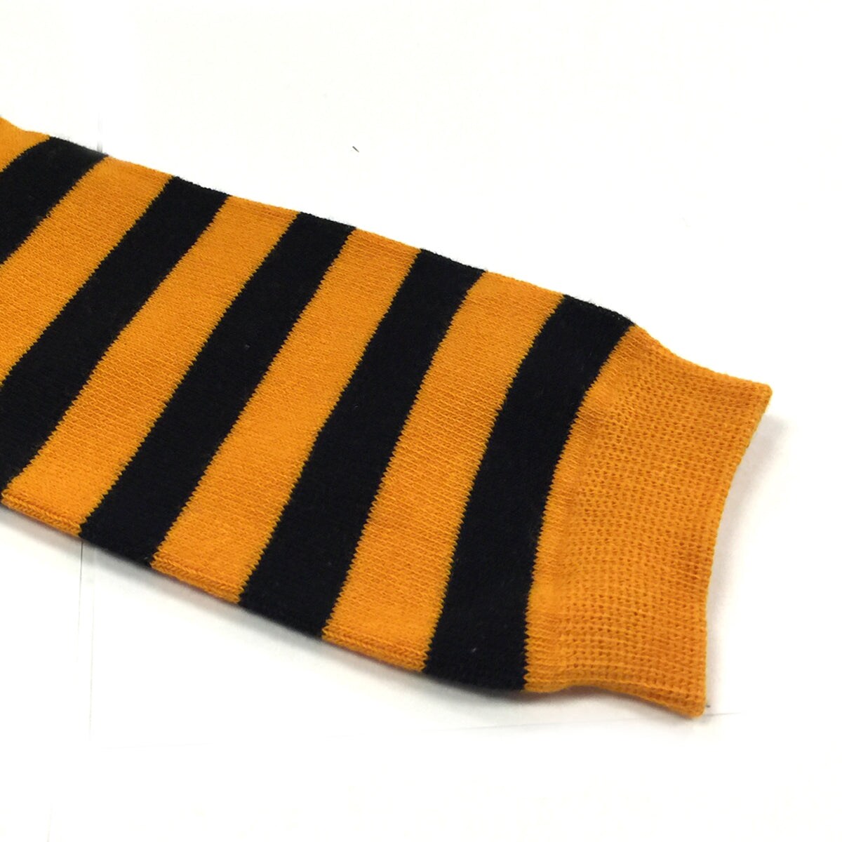 Wrapables Colorful Baby Leg Warmers, Stripes Orange and Black