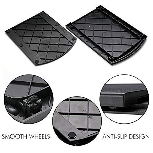 Handy Sliding Tray Sliding Tray Mat for Coffee Maker,Kitchen Appliance Moving Caddy,Countertop Stoage for Air Fryer, Blender, Stand Mixer,Food Processors,2 Sets