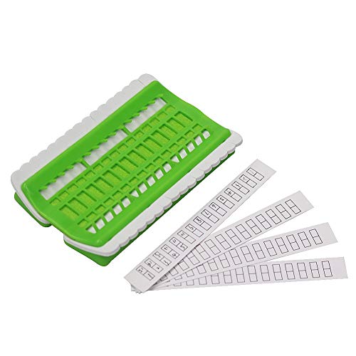 Floss Organizer Embroidery Kit Cross Stitch Tool, 30 Positions Thread Organizers, Plastic &#x26; Foam, Green
