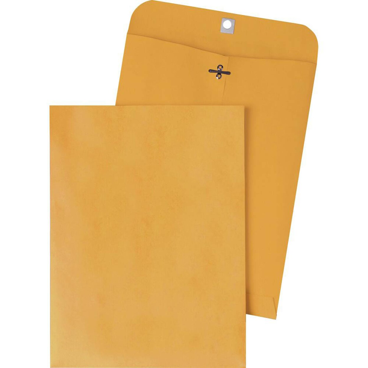 Quality Park   Gummed Kraft Clasp Envelopes - Clasp - 9 1by4&#x22;W x 14 1by4&#x22; L- 28 lb - Gummed - Kraft