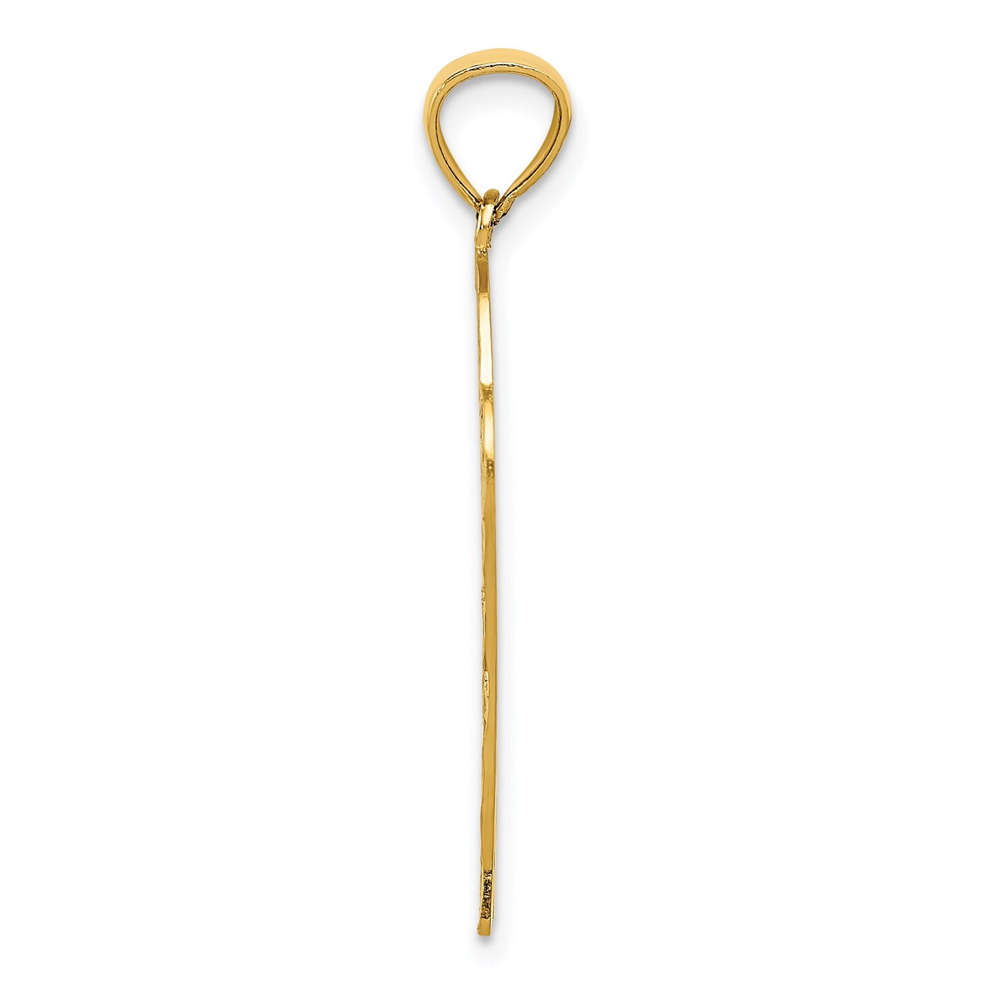 14K Yellow Gold Basketball in Hoop Charm Sports Pendant 32 X 19mm Jewerly