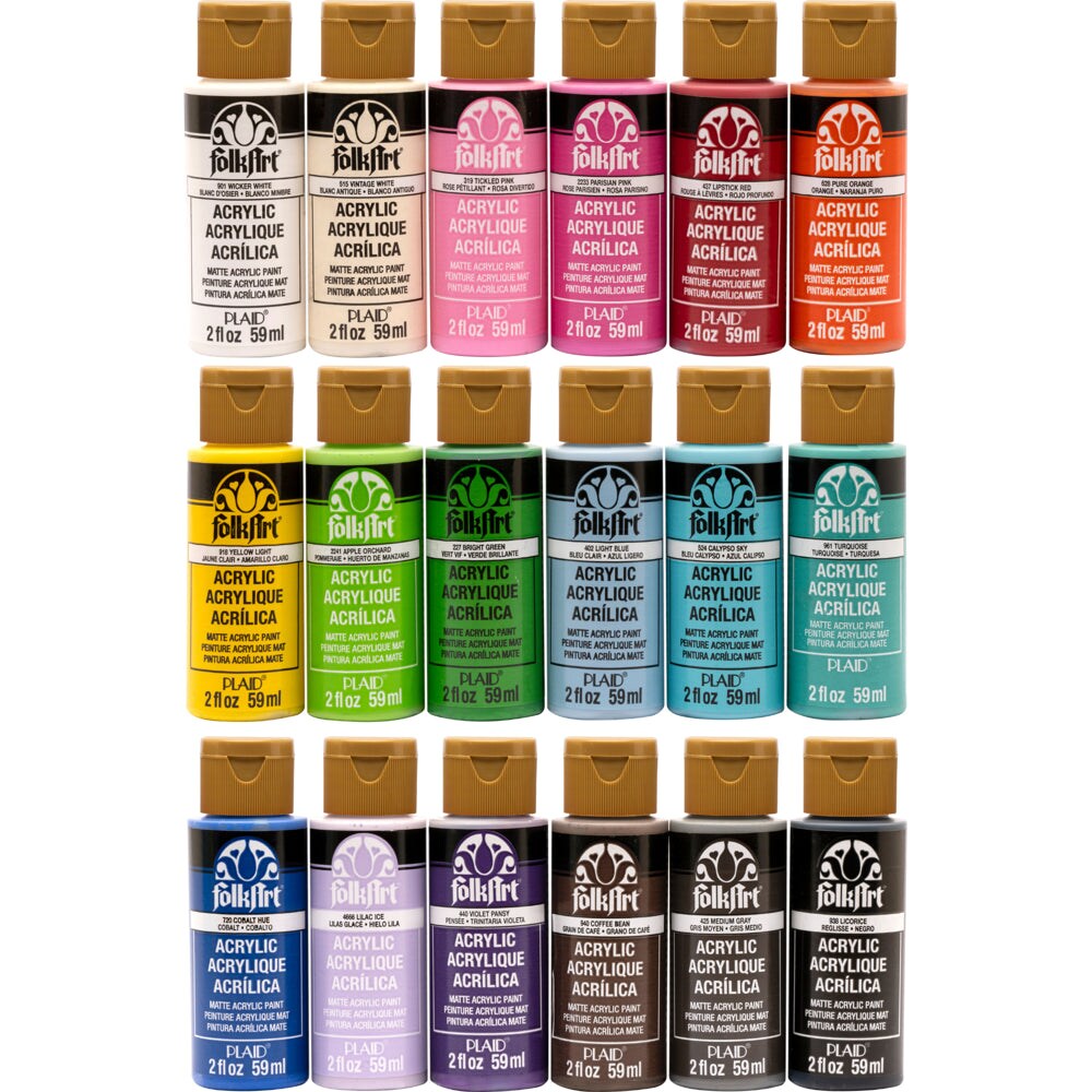 FolkArt Craft, 2 oz, Matte Finish Acrylic Paint in Assorted Colors (2  Ounce), 467 Italian Sage, 2 Fl Oz (Pack of 1)