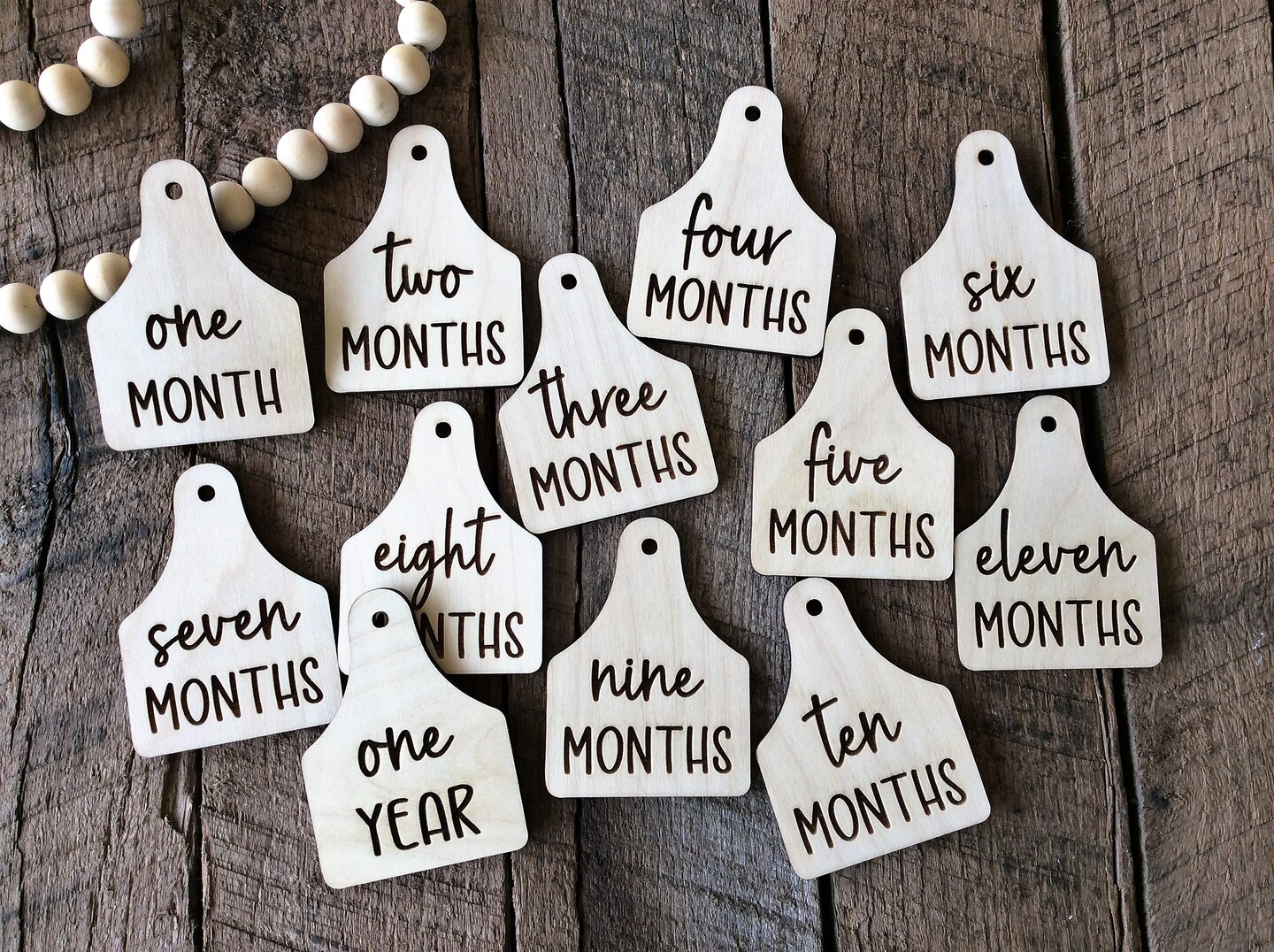 Baby Milestones - Cow outlet Tags