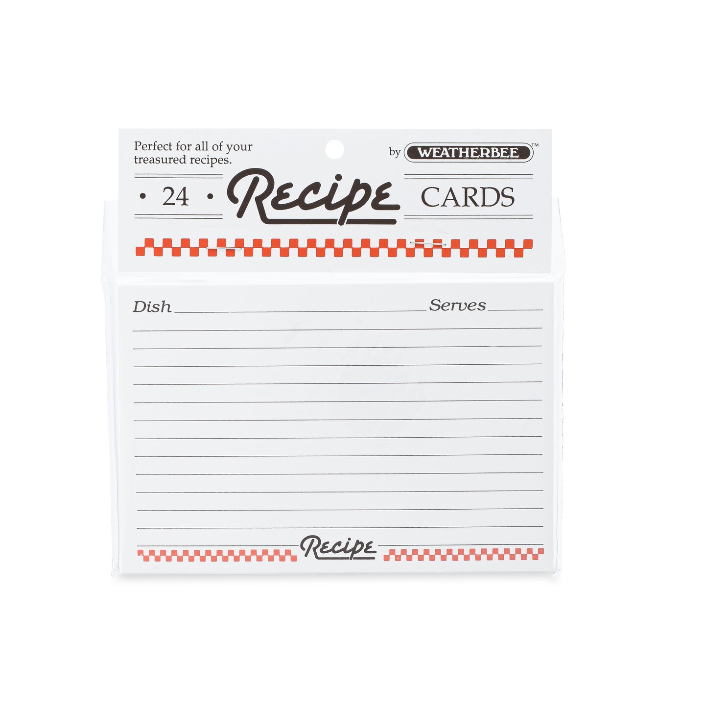 Weatherbee Recipe Card Dividers, Pack 24 - 3 x 5 Inches