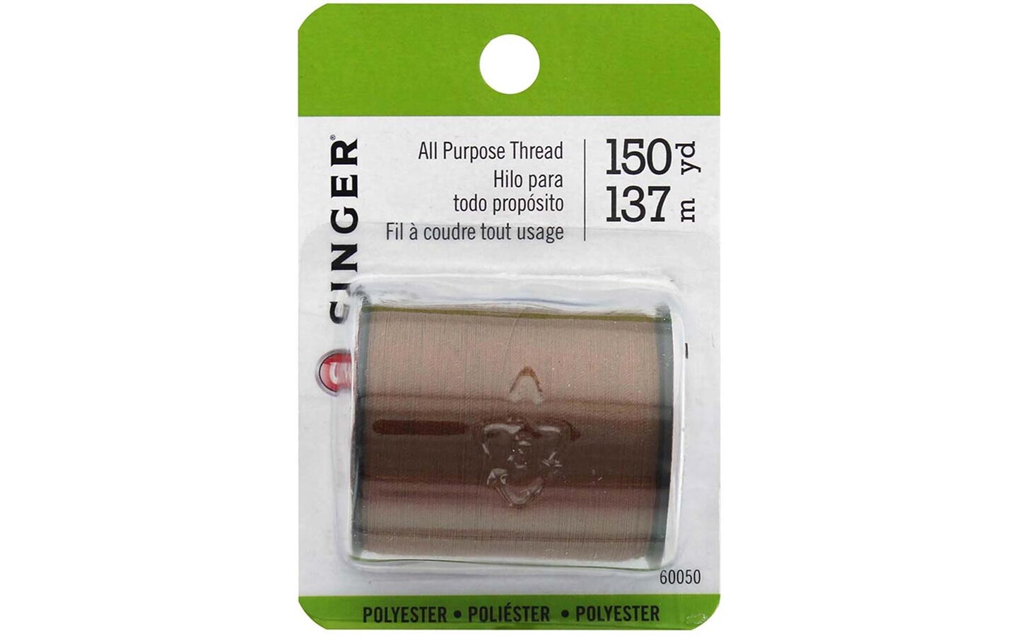 Singer Thread All Purpose Poly 150yd Brown