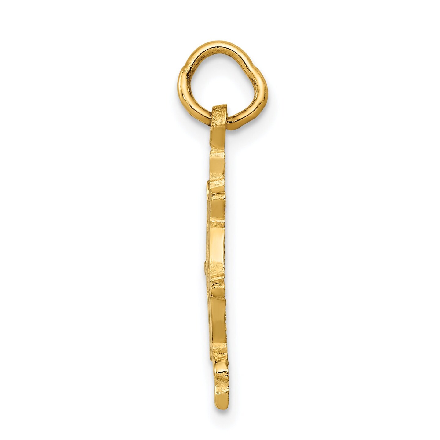 14K Gold Ships Wheel Charm Jewelry FindingKing 24mm x 16mm