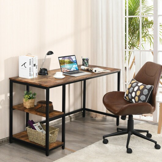 Computer Desk Office Study Table Workstation Home with Adjustable Shelf