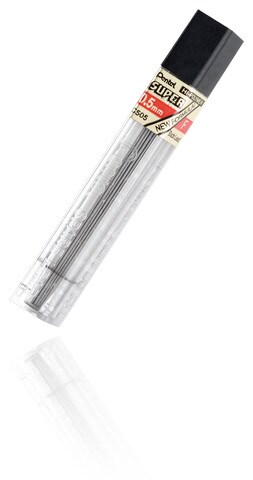 SUPER HI POLYMER LEAD 0.5MM 2B 12PC TUBE