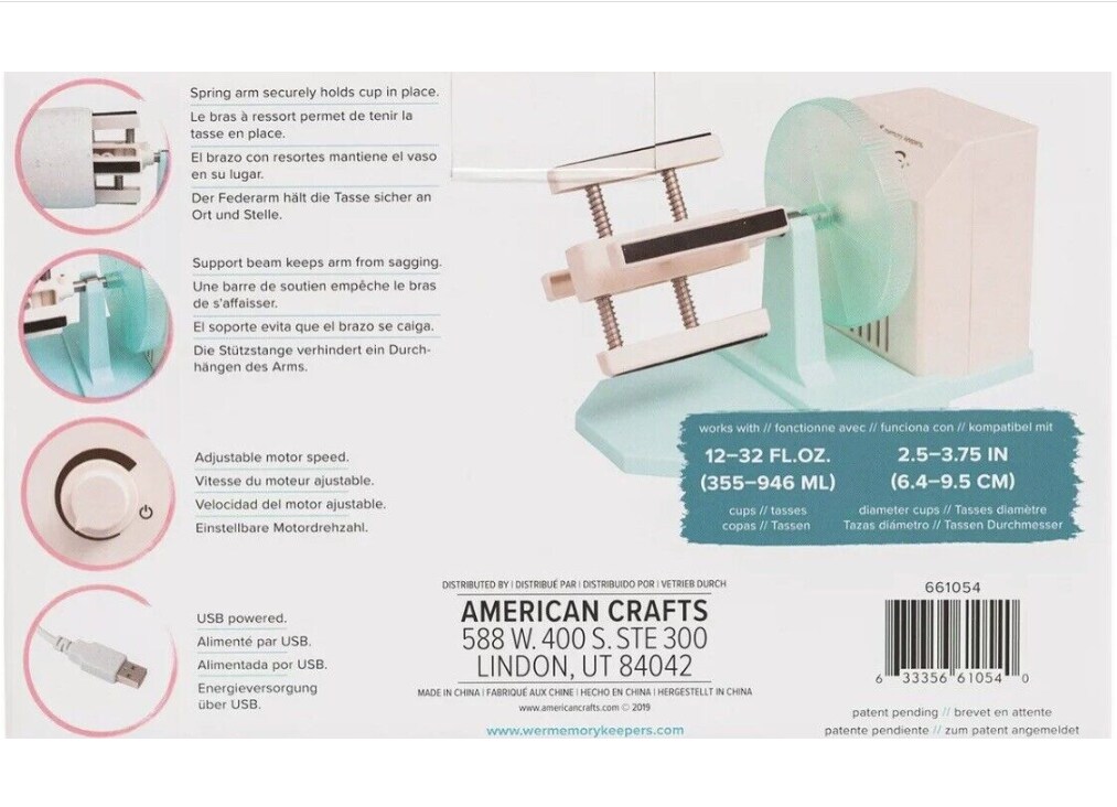 We R Memory Keepers Spin It PRO Tumbler Turner - Rotary Drying Tool 661054