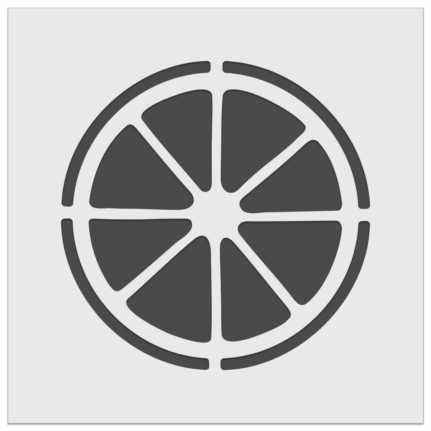 Citrus Fruit Slice Circle Orange Lemon Lime Wall Cookie DIY Craft Reusable Stencil