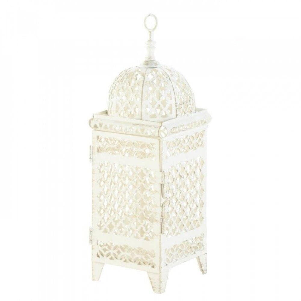 Gallery Of Light Intricate Cutout Design Weathered Lantern