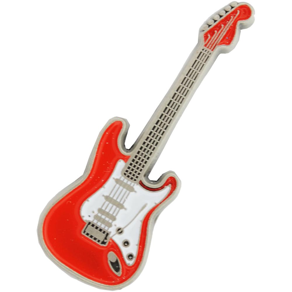 Electric Guitar Pin Black 1&#x22;
