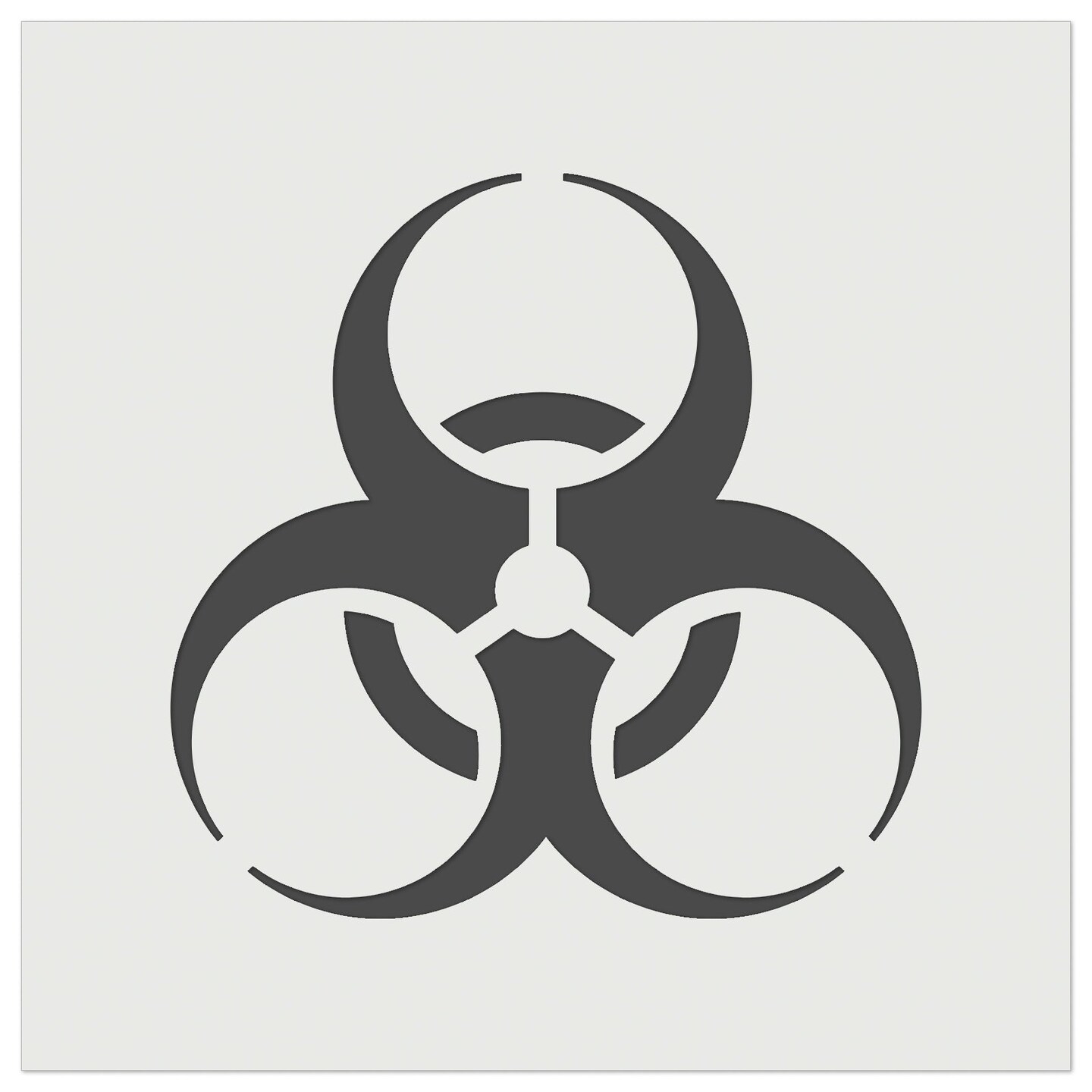 Biohazard Symbol Wall Cookie DIY Craft Reusable Stencil