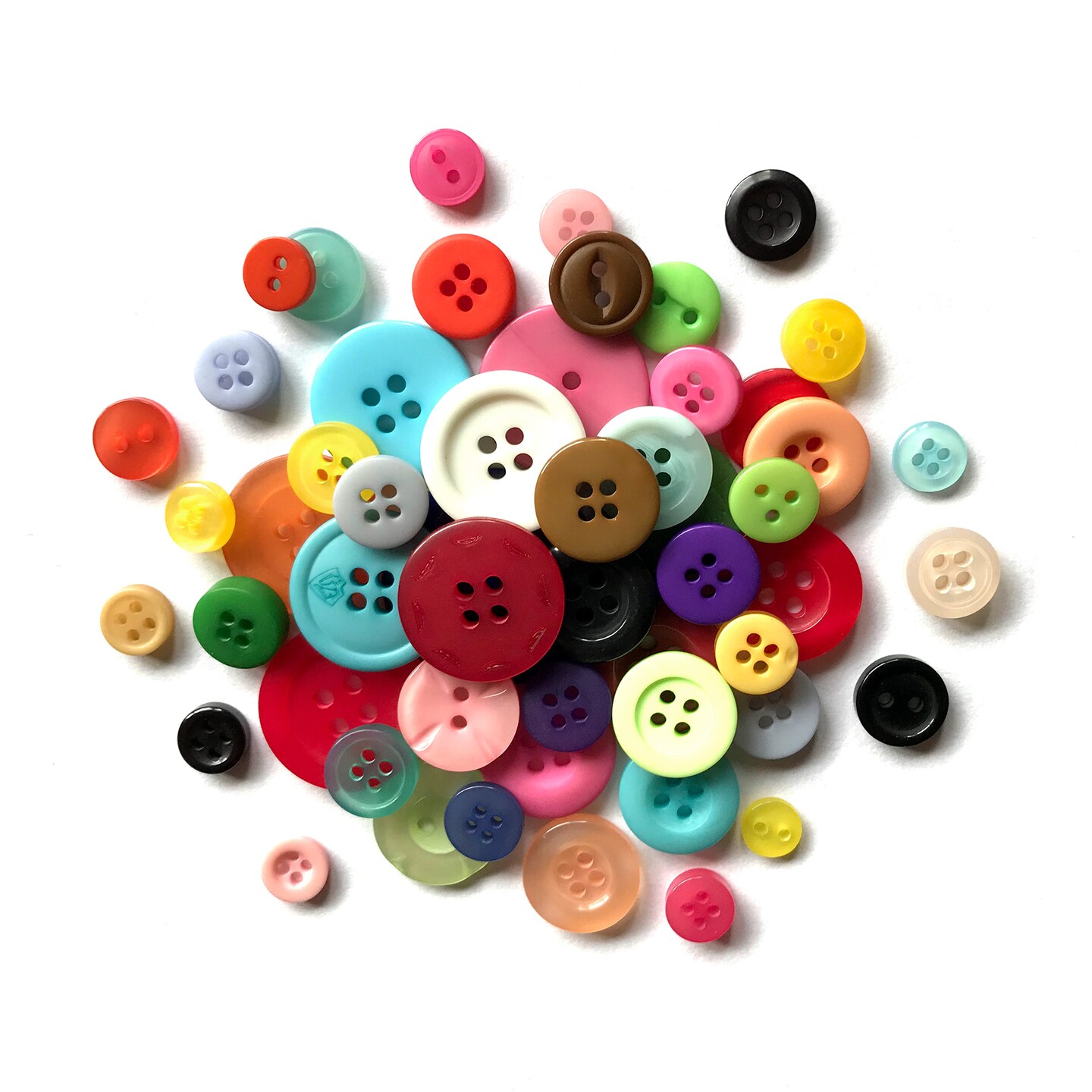 Buttons Galore Mixed Color Grab Bag with Craft and Sewing Buttons - 6 oz.