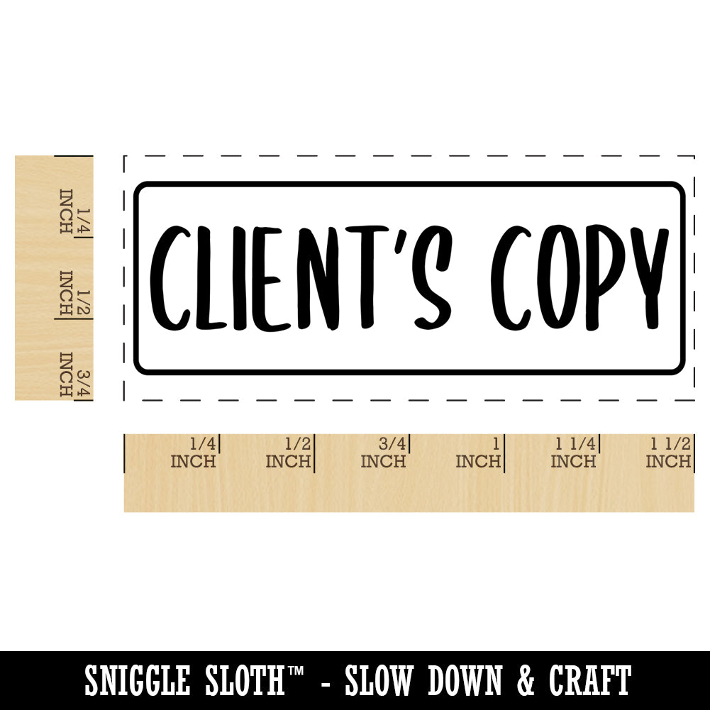 Client&#x27;s Copy Self-Inking Rubber Stamp Ink Stamper for Business Office