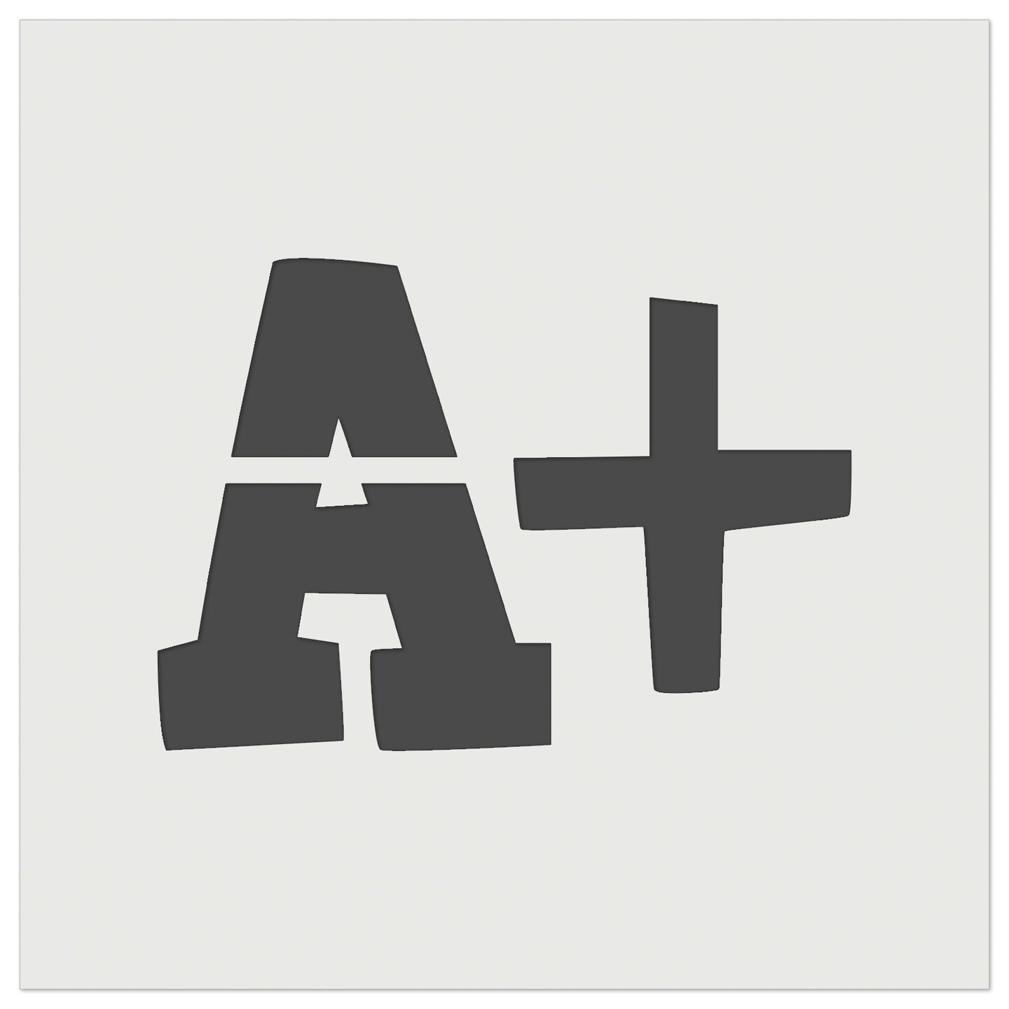 A Plus Grade School Wall Cookie DIY Craft Reusable Stencil
