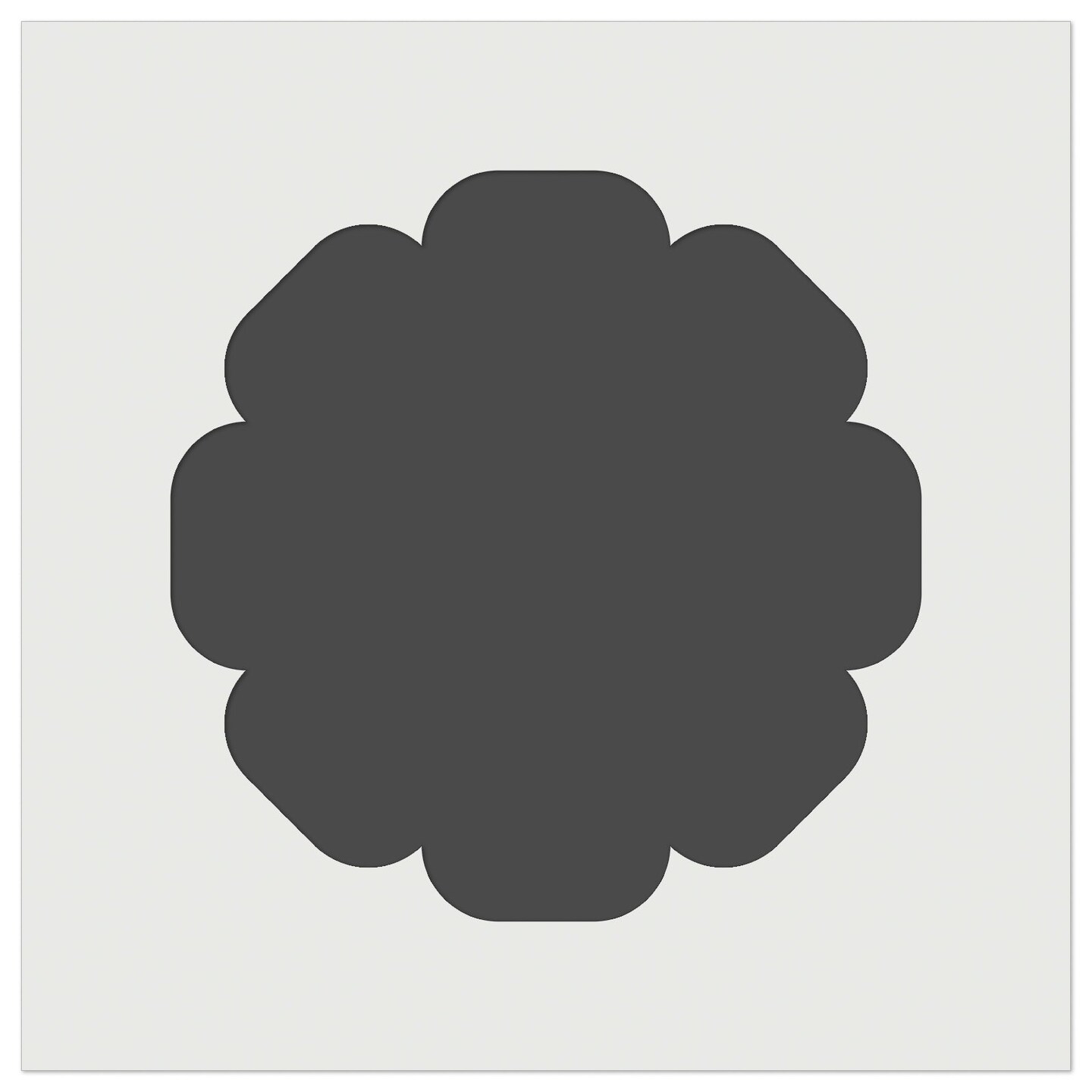 Flower Solid Wall Cookie DIY Craft Reusable Stencil