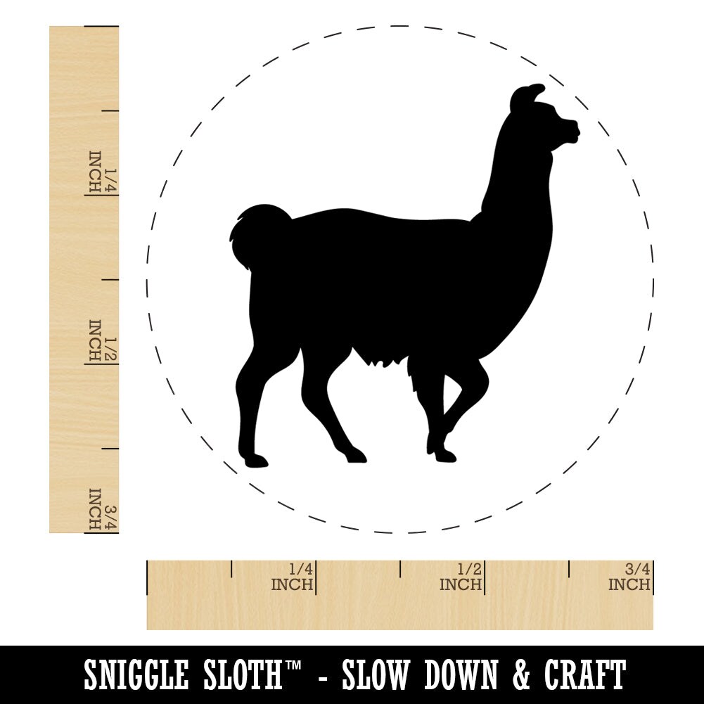 Llama Silhouette Self-Inking Rubber Stamp Ink Stamper for Stamping Crafting  Planners | Michaels, image size:1001x1001