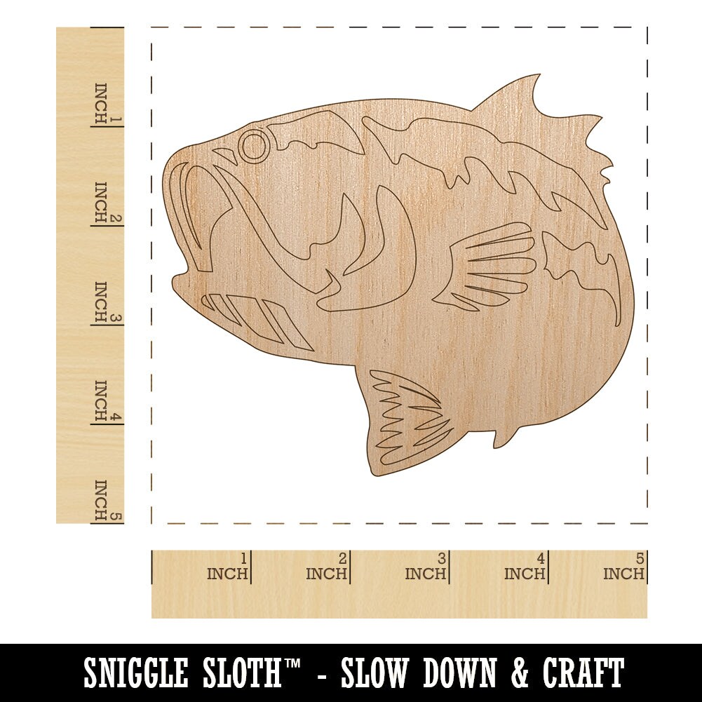 23 in. Unfinished Bass Fish by Unfinished Wood Co | Michaels