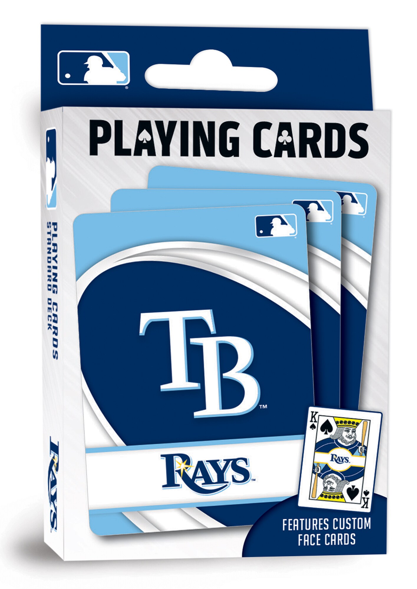 MasterPieces Officially Licensed MLB Tampa Bay Rays Playing Cards 54 Card Deck for Adults