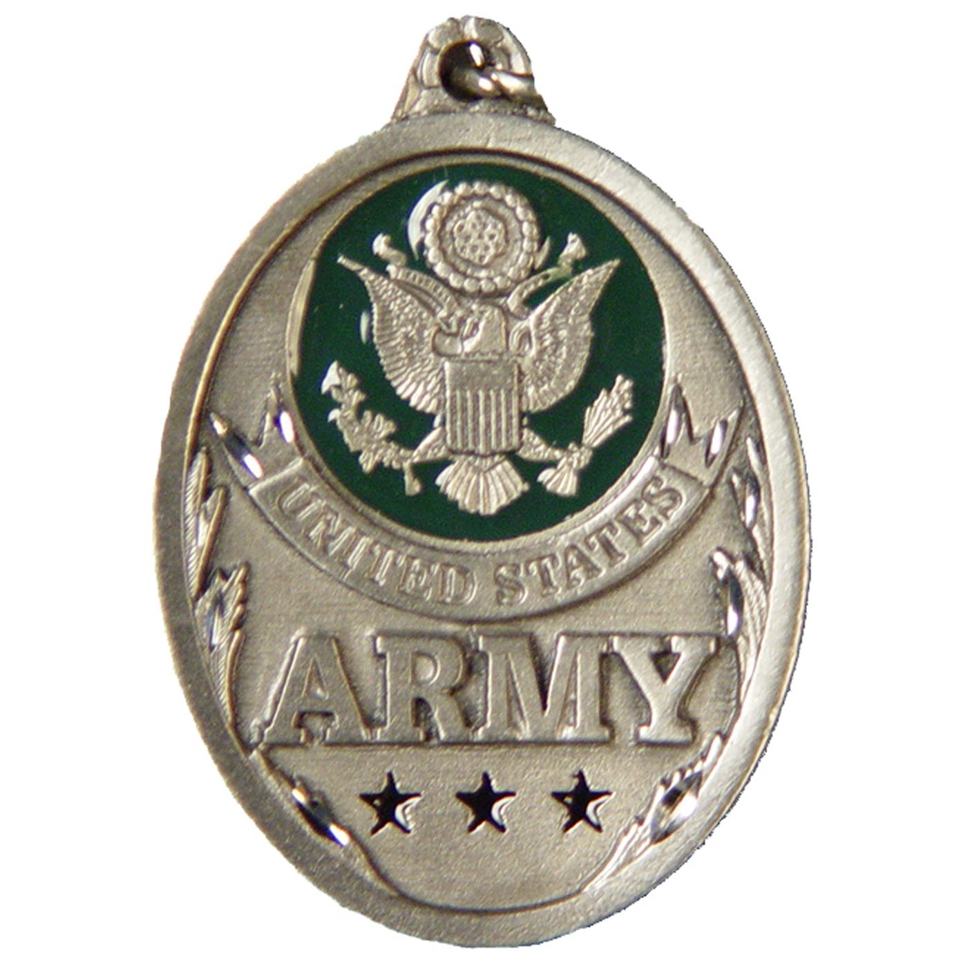 United States Army Enamel Keychain