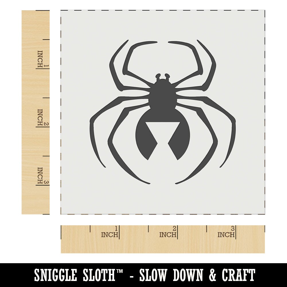 Black Widow Spider Wall Cookie DIY Craft Reusable Stencil