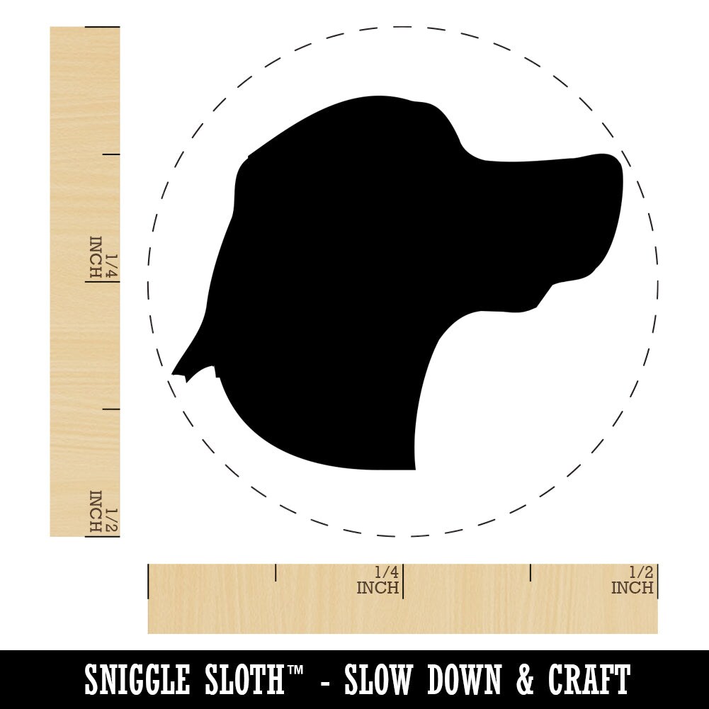 Beagle Face Profile Solid Self-Inking Rubber Stamp for Stamping Crafting Planners