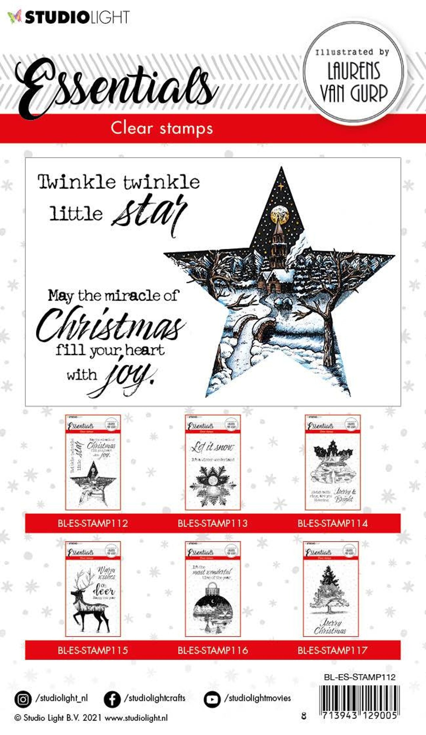 Studio Light BL Clear Stamp Star Essentials 105x148mm nr.112 | Michaels