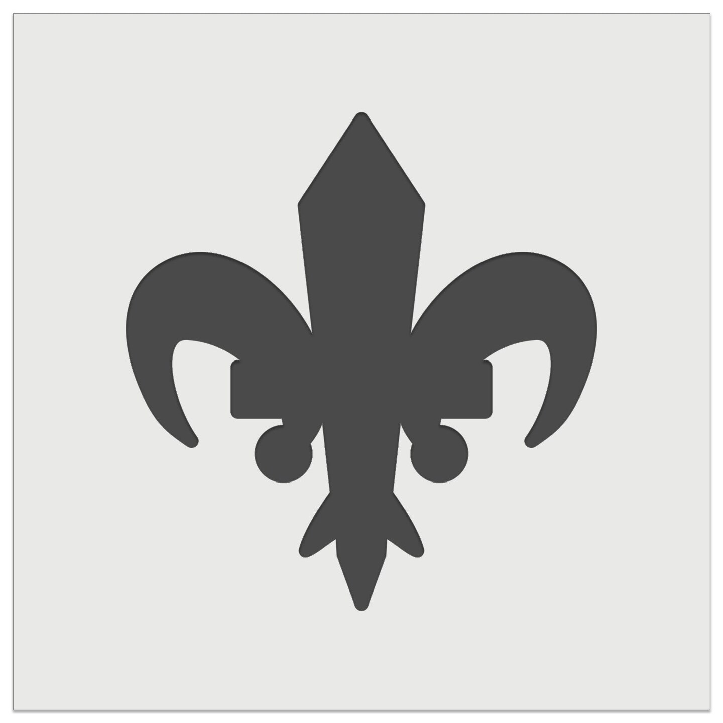 Fleur De Lis French Mardi Gras Solid Wall Cookie DIY Craft Reusable Stencil