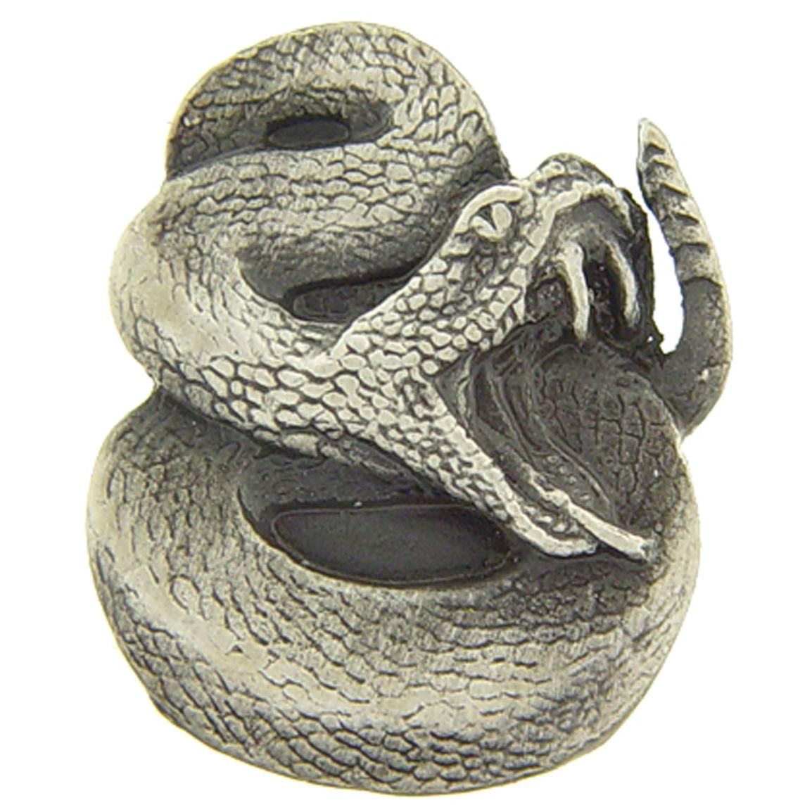 Rattle Snake Pin Pewter 1&#x22;
