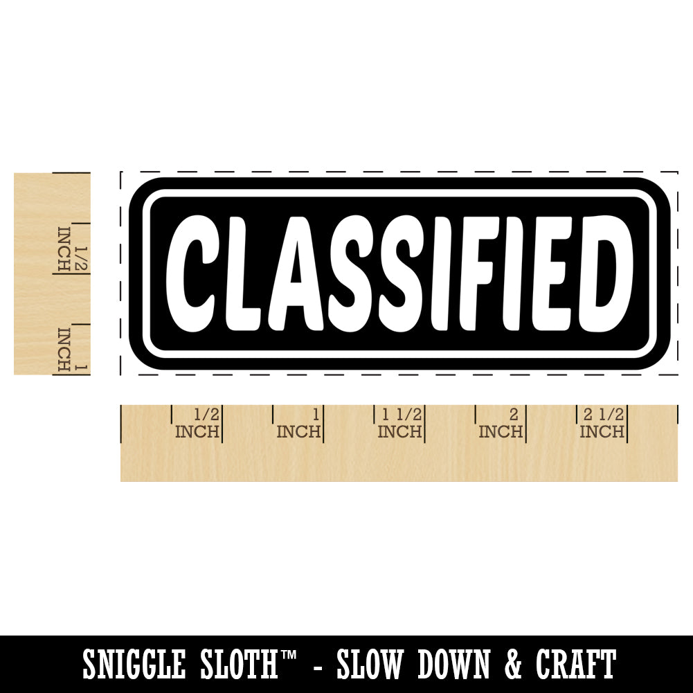 Classified Reversed Self-Inking Rubber Stamp Ink Stamper for Business Office