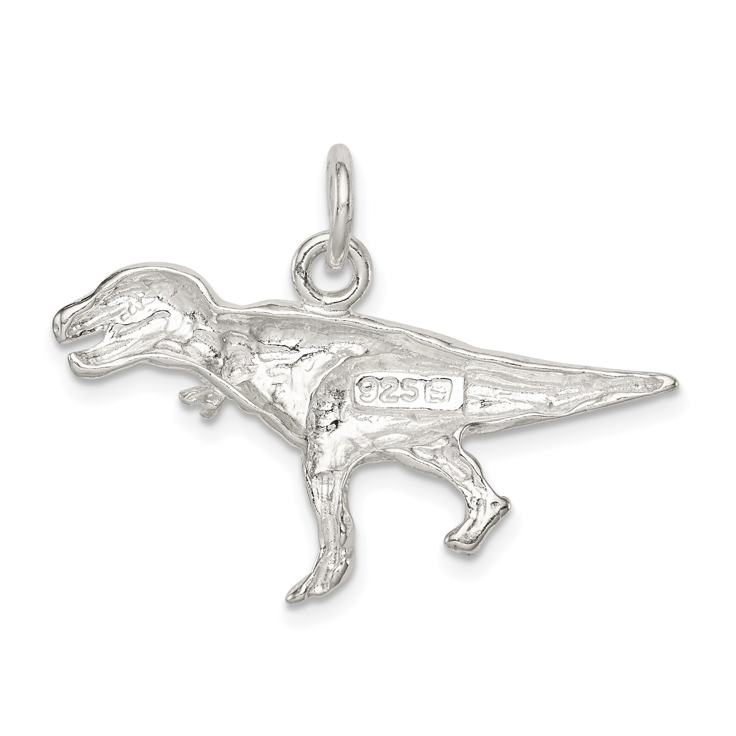 Sterling Silver T-Rex Charm Pendant Dinosaur Jewelry