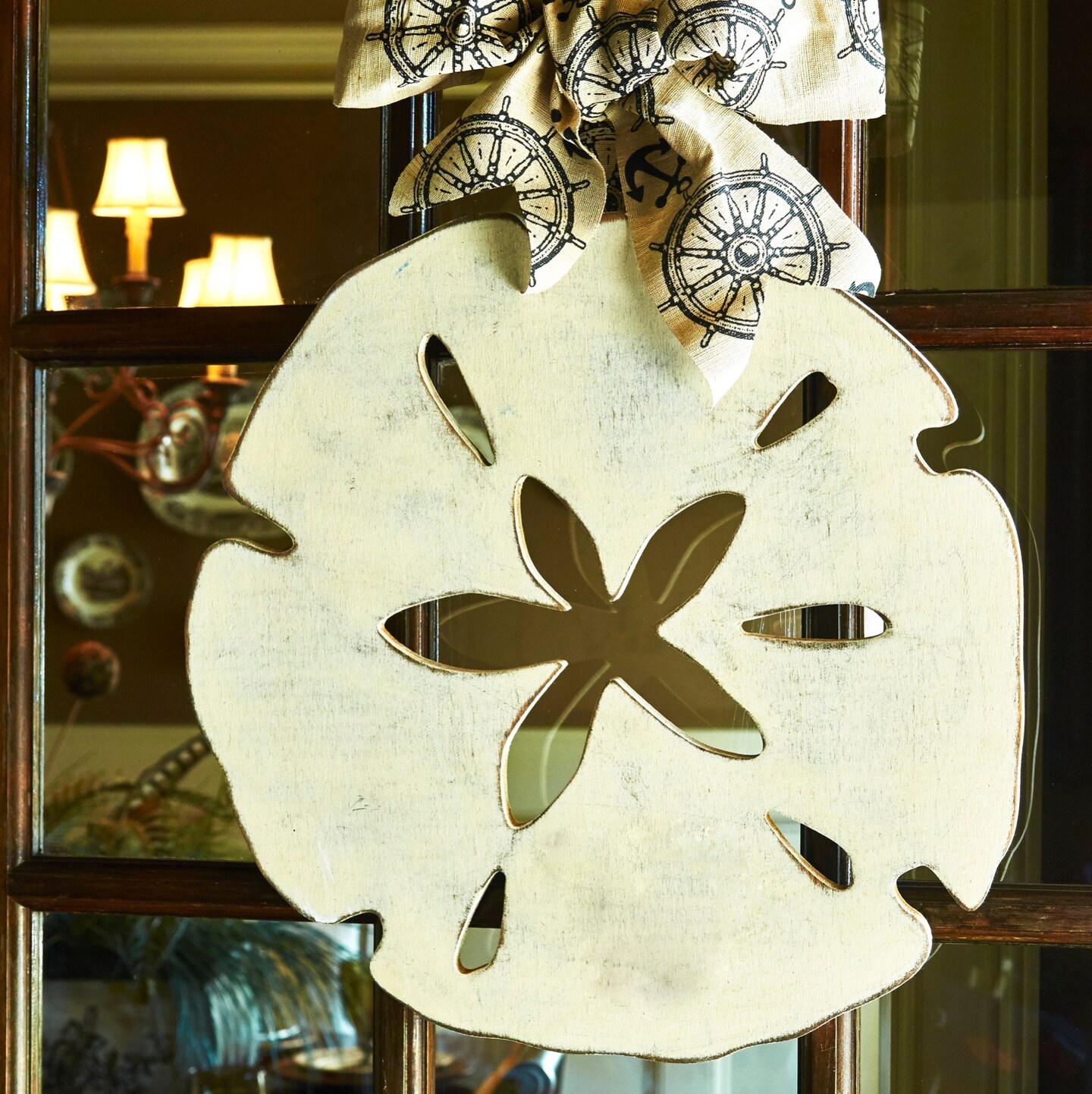 18 in. Unfinished Wooden Sand Dollar Shape