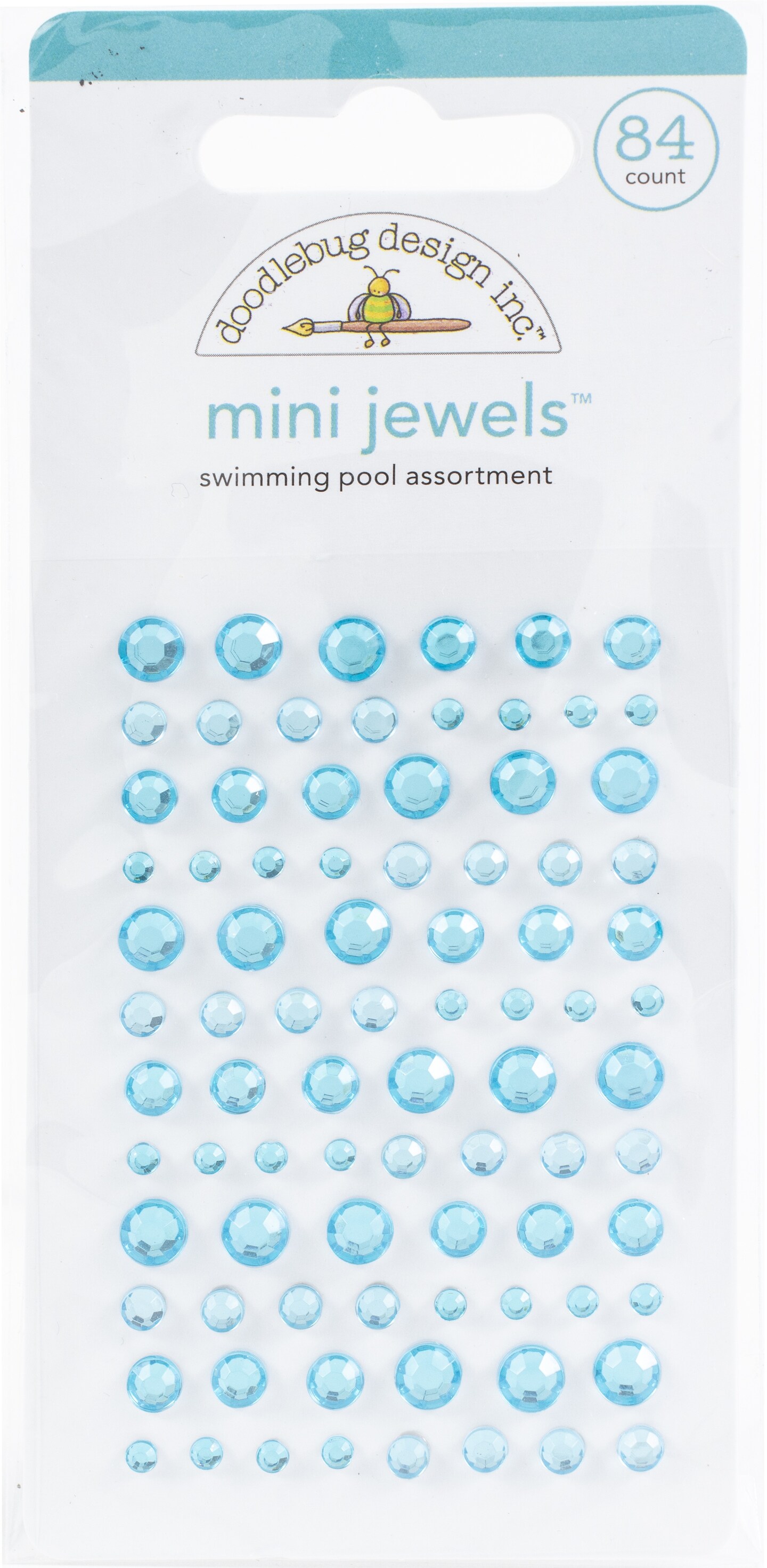 Doodlebug Adhesive Mini Jewels-Swimming Pool