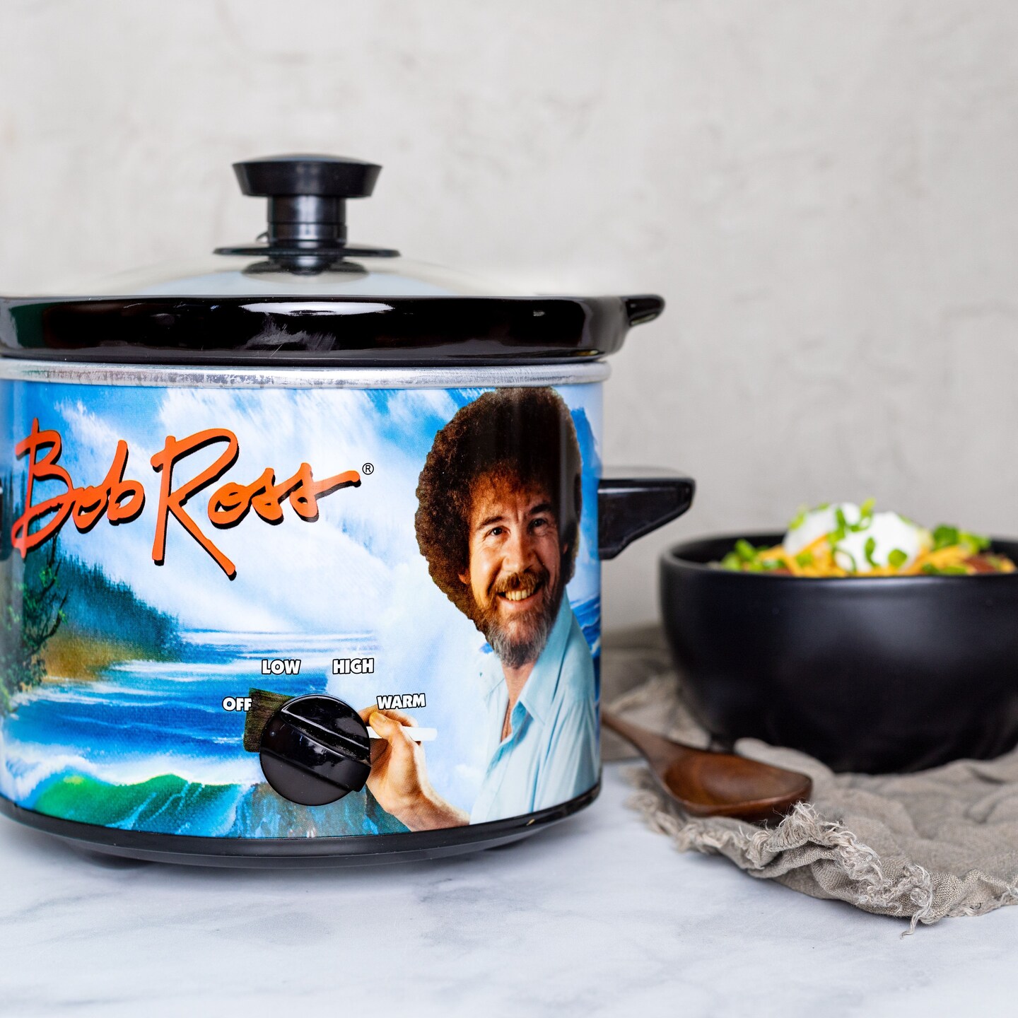 Uncanny Brands Bob Ross 2-Quart Slow Cooker