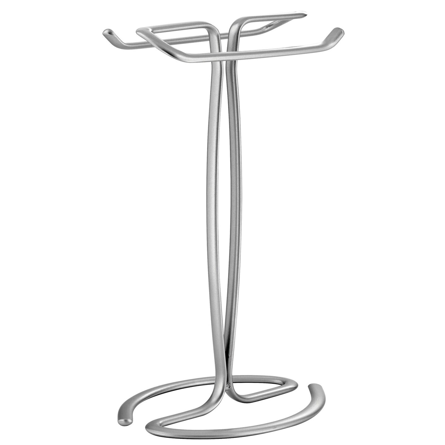 mDesign Fingertip Towel Holder for Bath Vanity Countertop