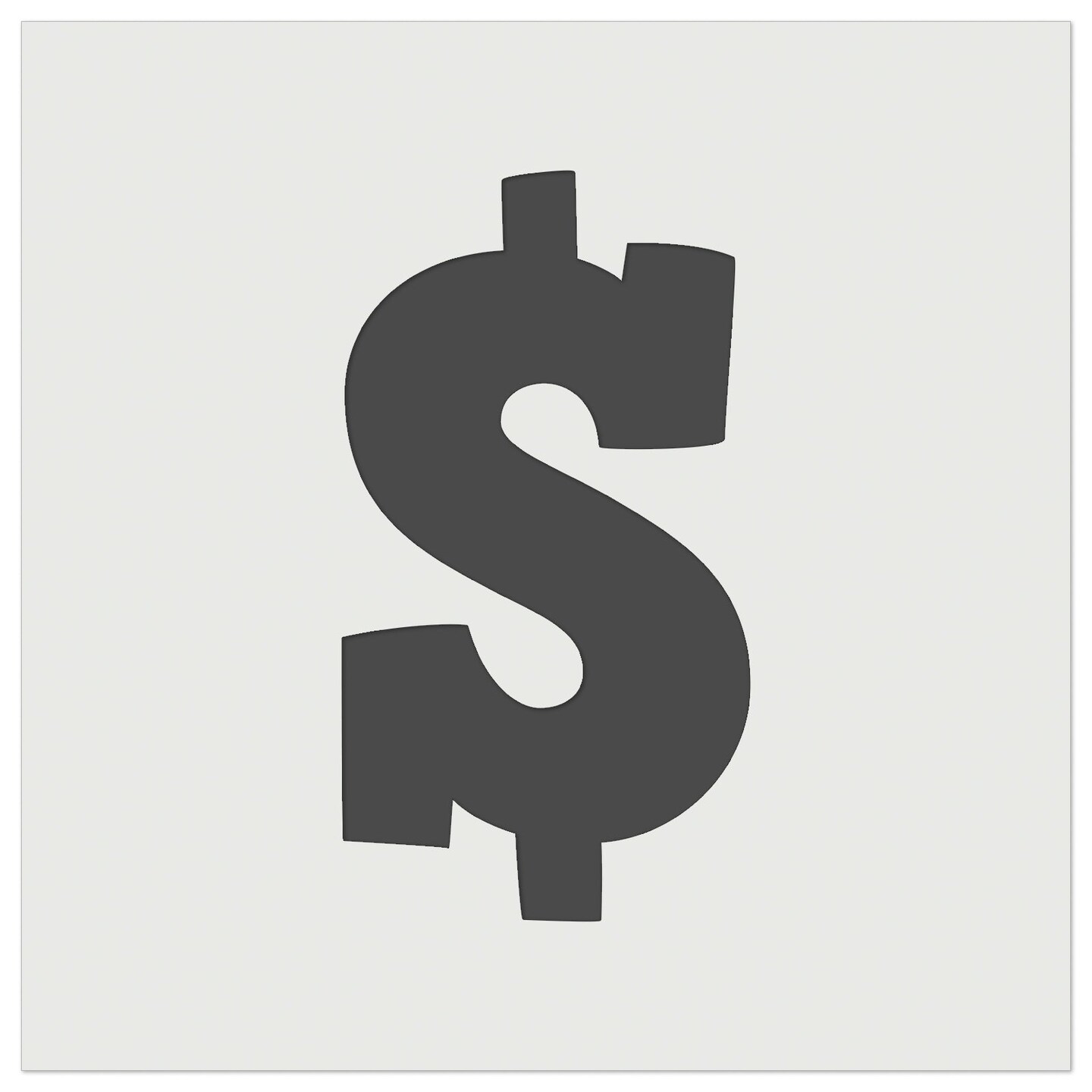 Dollar Sign Money Symbol Wall Cookie DIY Craft Reusable Stencil