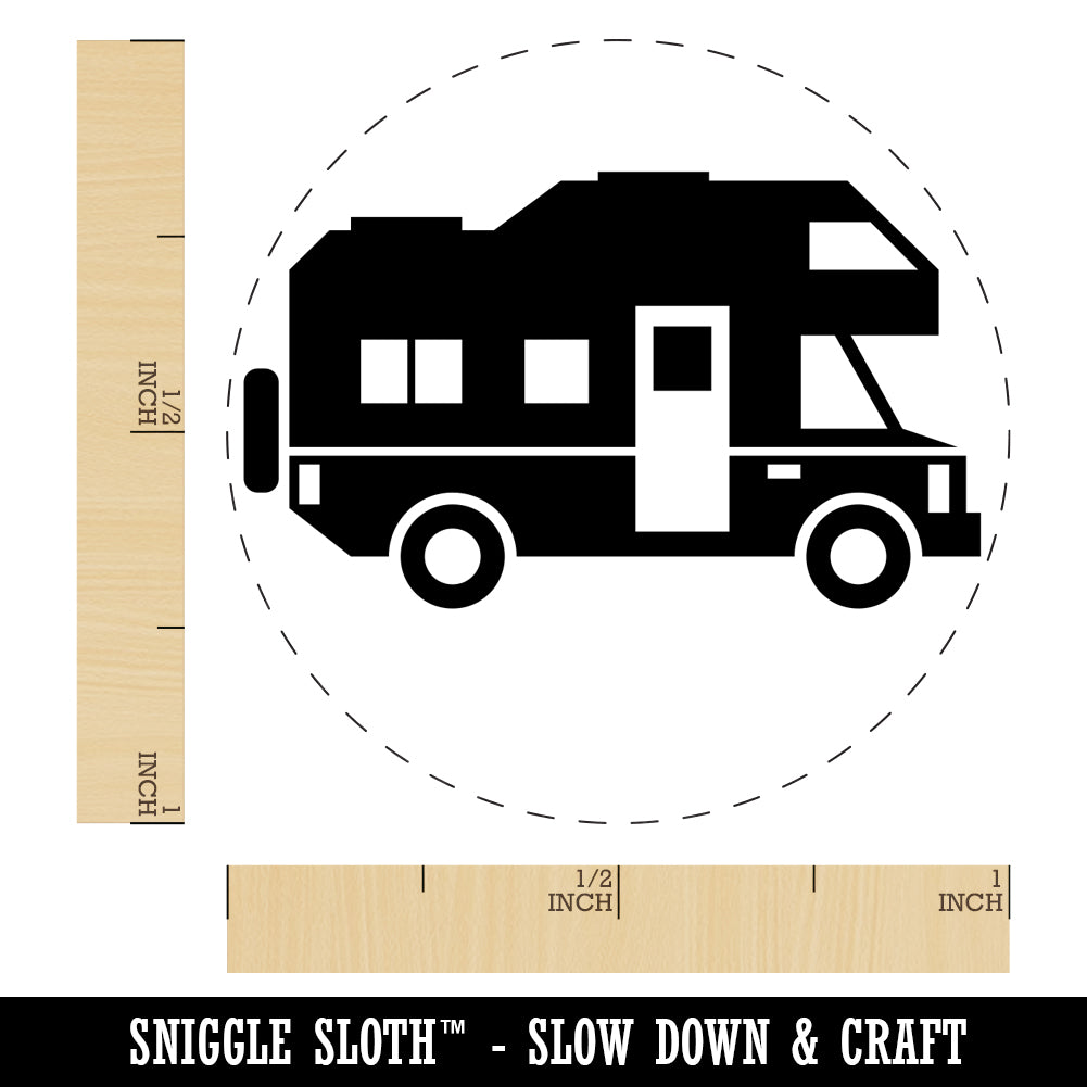 RV Road Trip Camping Automobile Family Vehicle Self-Inking Rubber Stamp for Stamping Crafting Planners