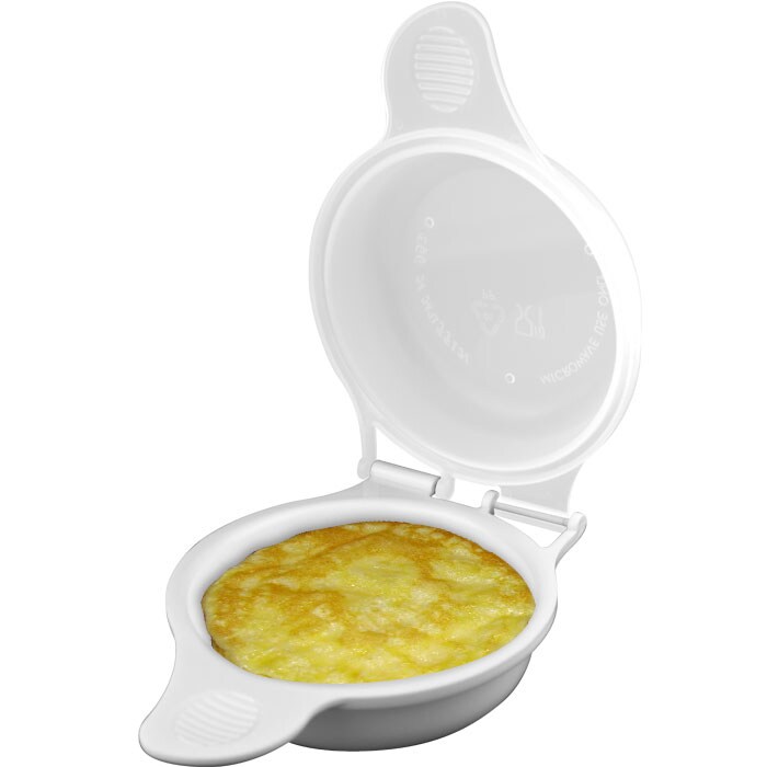 MACONEE Microwave Egg Fryer | Microwave Egg Cooker & Poacher for Breakfast  Sandwiches | Microwave Maker for 2 Eggs Eggwich & Egg McMuffin 