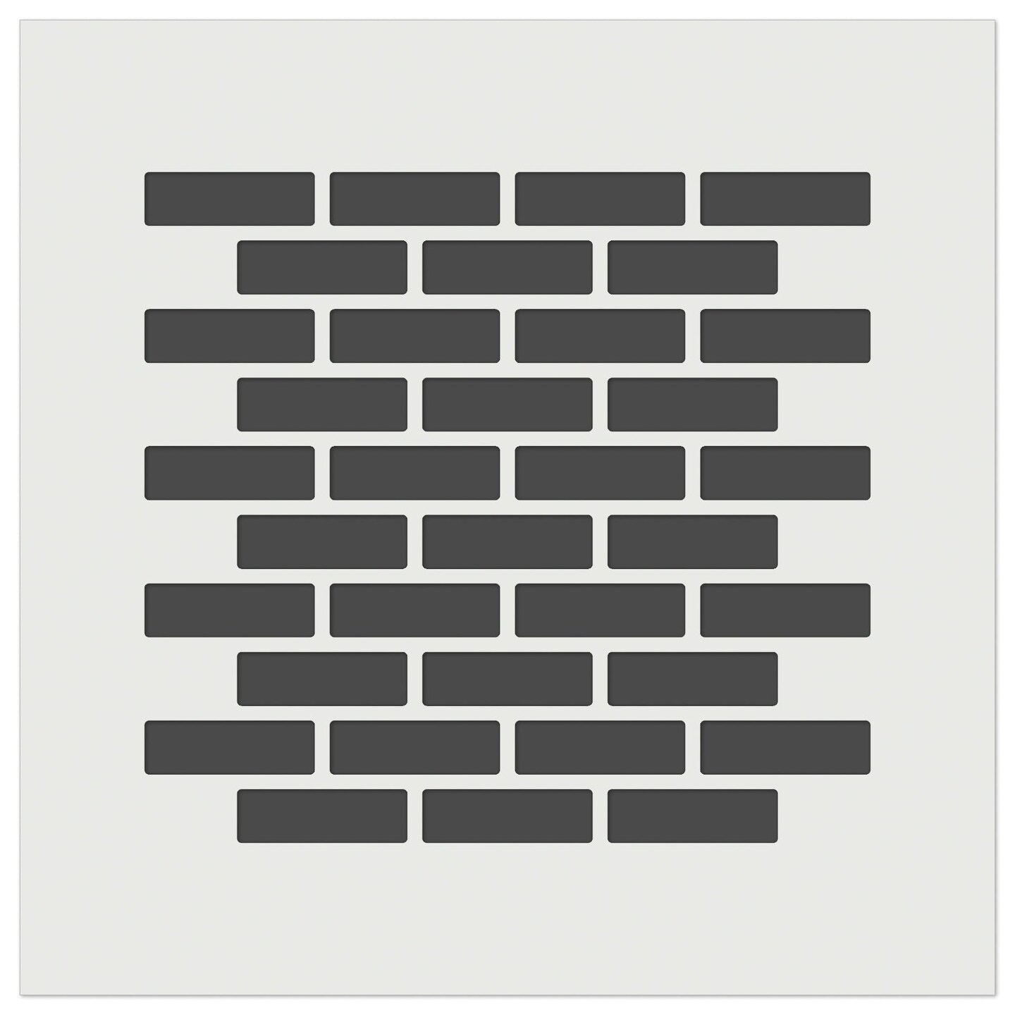 Brick Wall Stone Pattern Wall Cookie DIY Craft Reusable Stencil