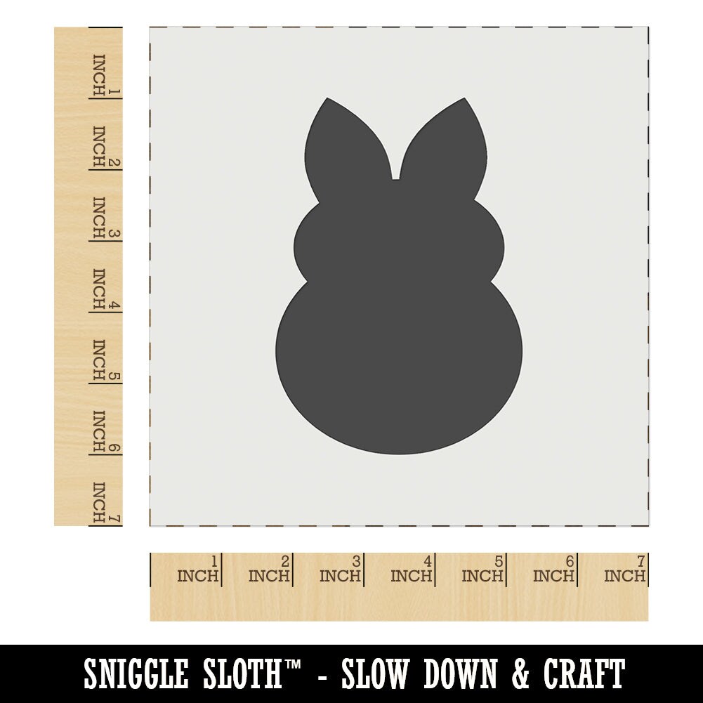 Cute Bunny Rabbit Solid Wall Cookie DIY Craft Reusable Stencil