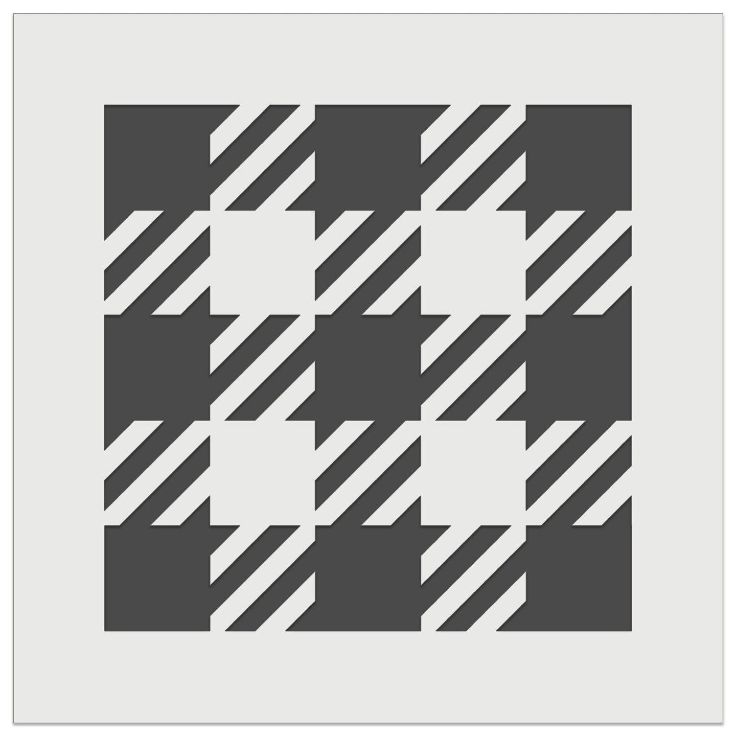 Buffalo Plaid Fabric Fashion Pattern Wall Cookie DIY Craft Reusable Stencil
